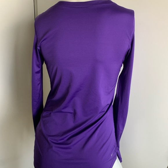 Nike Pro Dri-Fit purple long sleeve shirt - Picture 5 of 5